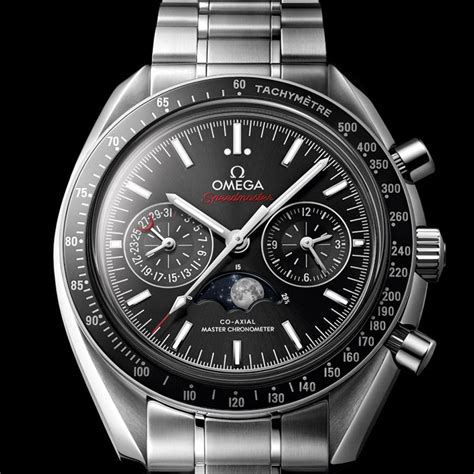 omega speedmaster moonphase black|omega speedmaster moonphase pre owned.